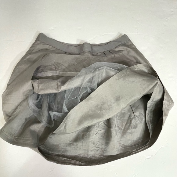 J. Crew Grey Linen Silk Pleated Mini Skirt - Picture 4 of 12